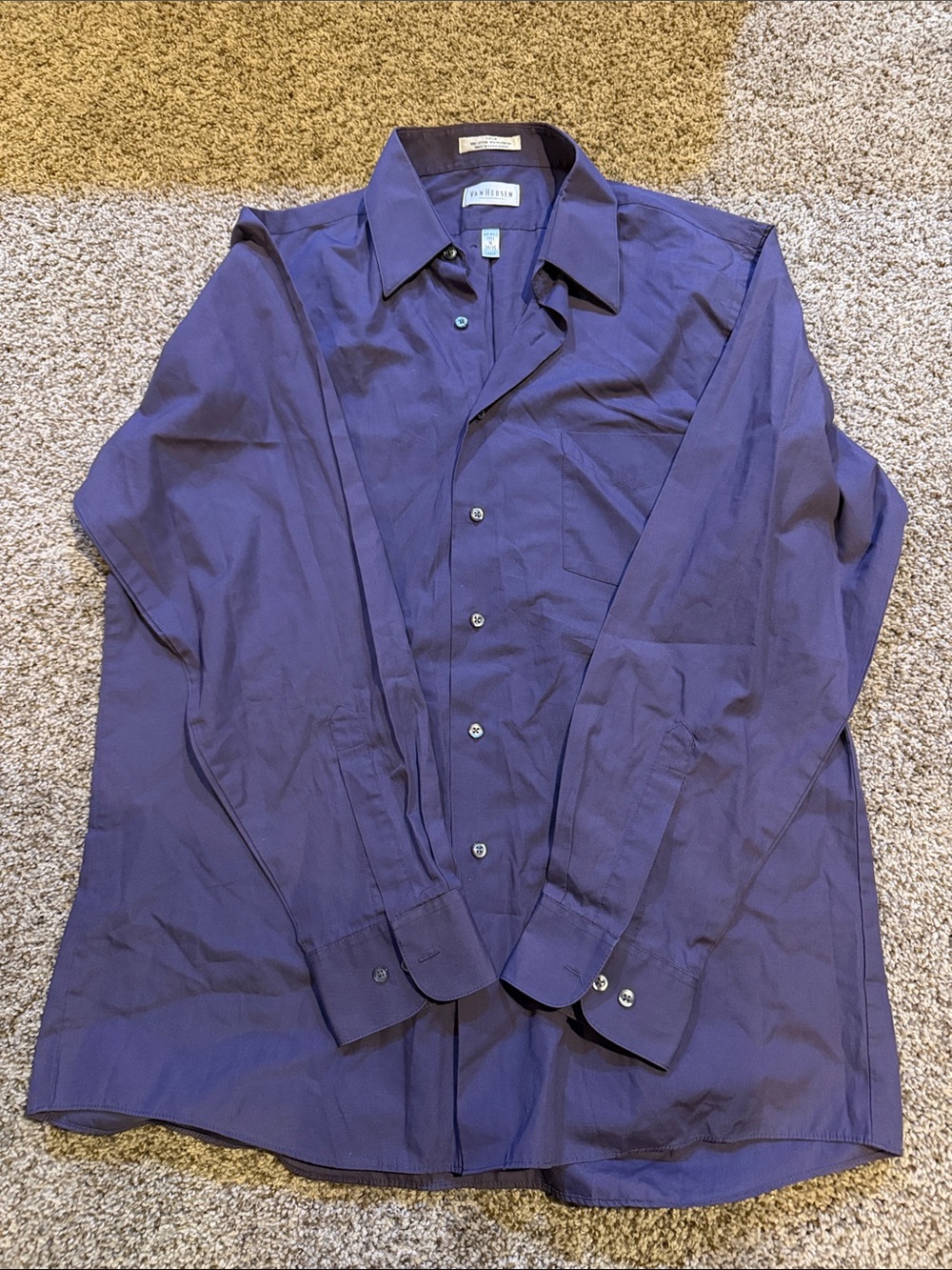 Van Heusen Purple Dress Shirt